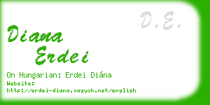 diana erdei business card